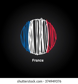 France flag vector illustration.