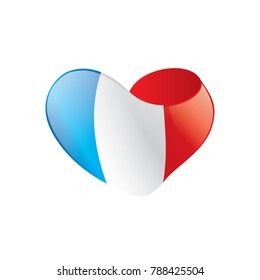 France flag, vector illustration