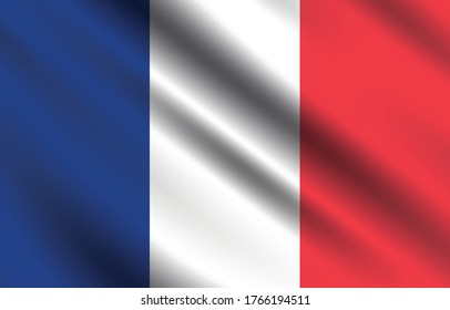 France Flag Vector Illustration Accurate Dimensions Stock Vector ...