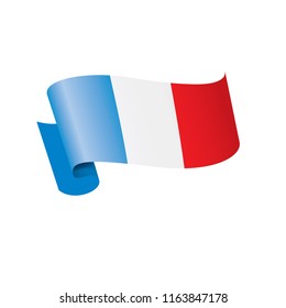 France flag, vector illustration on a white background.