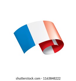 France flag, vector illustration on a white background.
