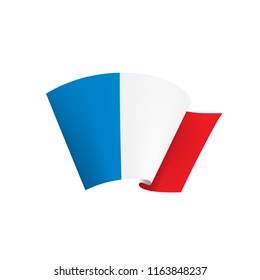 France flag, vector illustration on a white background.