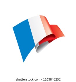 France flag, vector illustration on a white background.