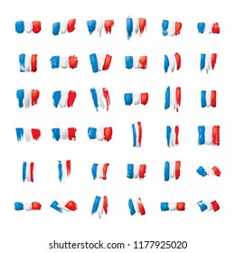 France flag, vector illustration on a white background