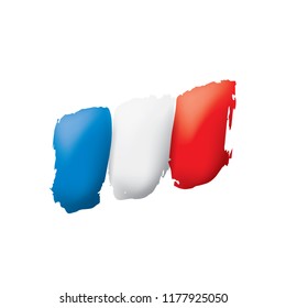 France flag, vector illustration on a white background