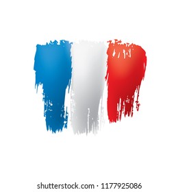 France flag, vector illustration on a white background