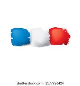 France flag, vector illustration on a white background.