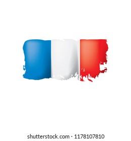 France flag, vector illustration on a white background