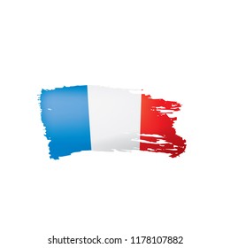 France flag, vector illustration on a white background
