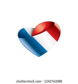 France flag, vector illustration on a white background.