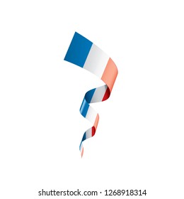 France flag, vector illustration on a white background.