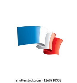 France flag, vector illustration on a white background.