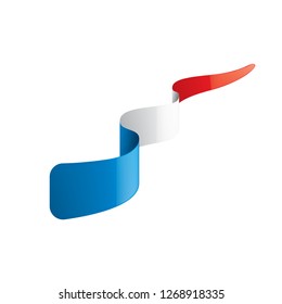 France flag, vector illustration on a white background.