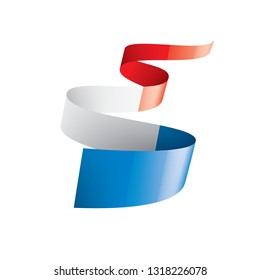 France flag, vector illustration on a white background.