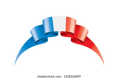 France flag, vector illustration on a white background.