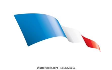 France flag, vector illustration on a white background.