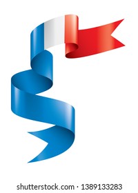 France flag, vector illustration on a white background.
