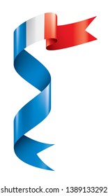 France flag, vector illustration on a white background.