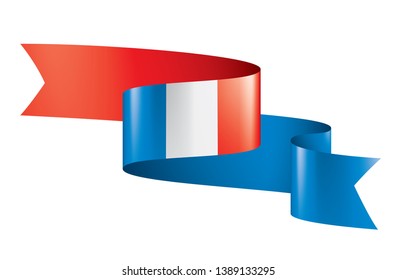 France flag, vector illustration on a white background.
