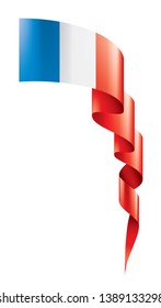 France flag, vector illustration on a white background.