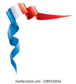 France flag, vector illustration on a white background.