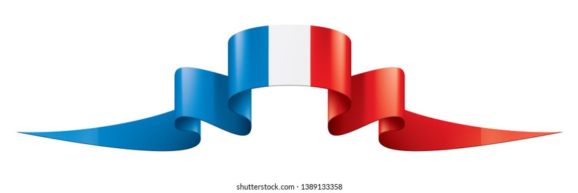 France flag, vector illustration on a white background.