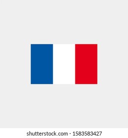 France flag. Vector illustration on gray background