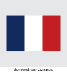 France flag vector on white background