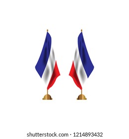 France Flag Vector Template Design Illustration