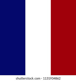 France flag. Wallpaper and background concept. National and footbal theme. Vector illustration