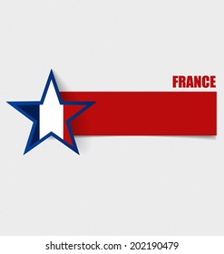 France, Flags concept design. Vector illustration.