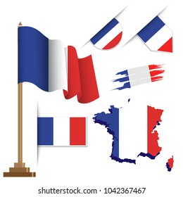 france flags special vector