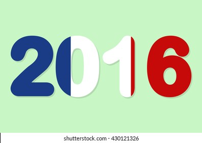 France football background. Cup euro 2016 poster template