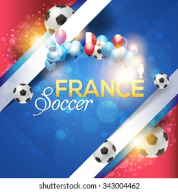 France Football National Theme Banner, Card, Background