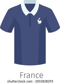 France football uniform vector illustration design flat