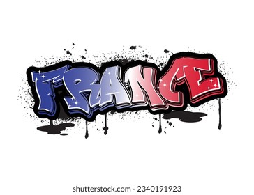 france graffiti lettering typography art illustration