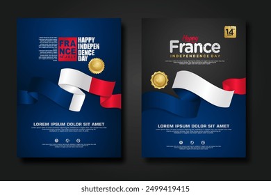 France happy Independence Day cover background design for elements material design a poster, leaflet, brochure, flayer and others users