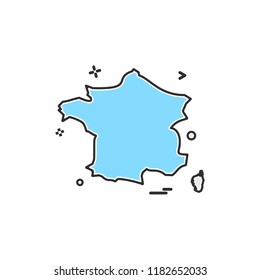 France icon design vector