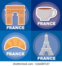 France icon set