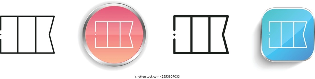 france icon. Thin Linear, Regular and Button Style Design Isolated On White Background