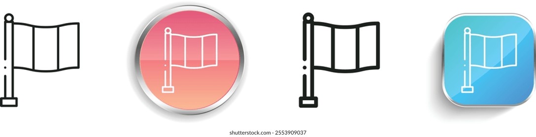france icon. Thin Linear, Regular and Button Style Design Isolated On White Background