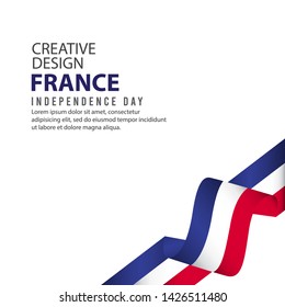 France Independent Day Poster Creative Design Illustration Vector Template