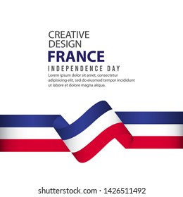 France Independent Day Poster Creative Design Illustration Vector Template