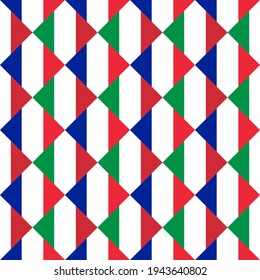 france and italy flags, seamless pattern. vector background
