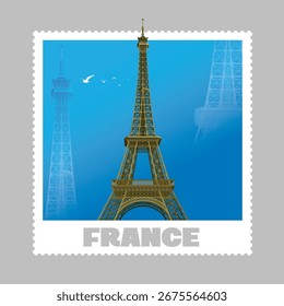 Lugares famosos de Francia colorable, Vector separable