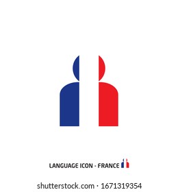 France language small icon vector 
