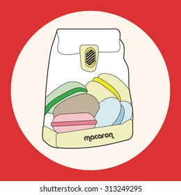 france Macarons theme elements vector,eps