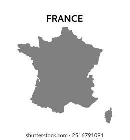 Mapa de Francia. Diseño Abstractas, Ilustración vectorial. 