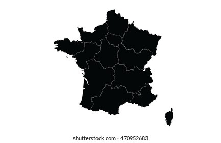 France map black color