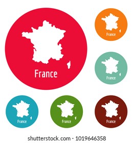France map in black. Simple illustration of France map vector isolated on white background